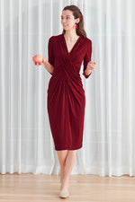 Long Length: Red Midi Venus Dress