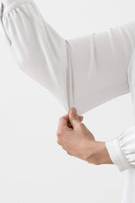 White Ribbon Tie Blouse