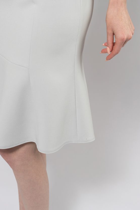 Light Grey Mermaid Flare Skirt
