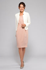 White Bolero Jacket With Pockets