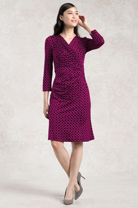 Pink Circle Gather Dress