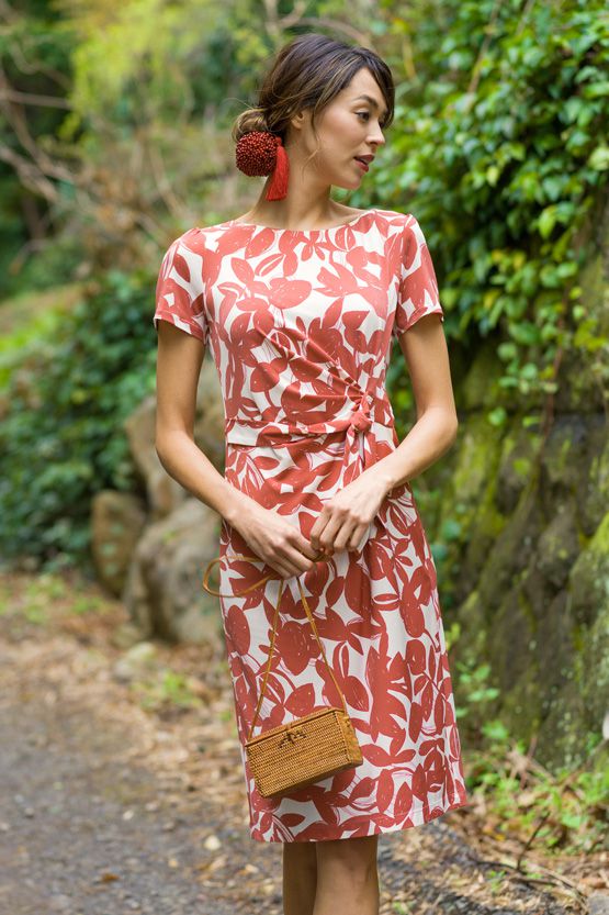 Japanese Pattern: Red Goldfish Daily Dress
