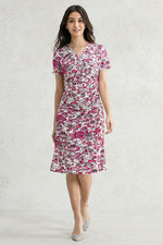Japanese Pattern: Peony Ryukyu-Bingata Gather Dress