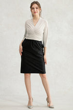 Stretch Jacquard: Stretch Jacquard Gray X Black Shell Dress