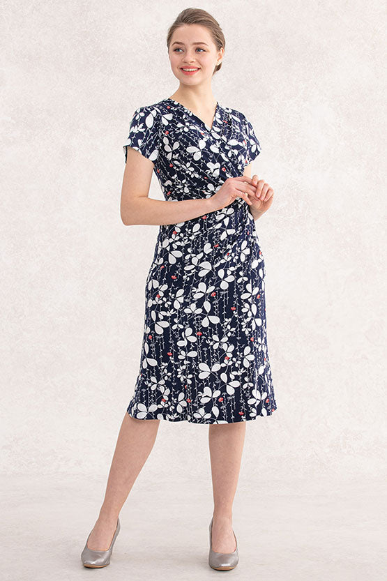 Japanese Pattern: Azami Goldfish Gathered Dress