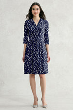 Navy Butterfly Marilyn Dress