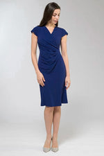 Royal Blue Gathered Dress