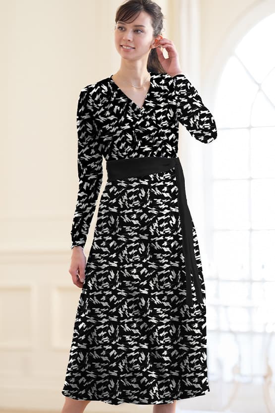 Find Cats Cache-Coeur Ribbon Dress (with Anti-Static Petticoat)
