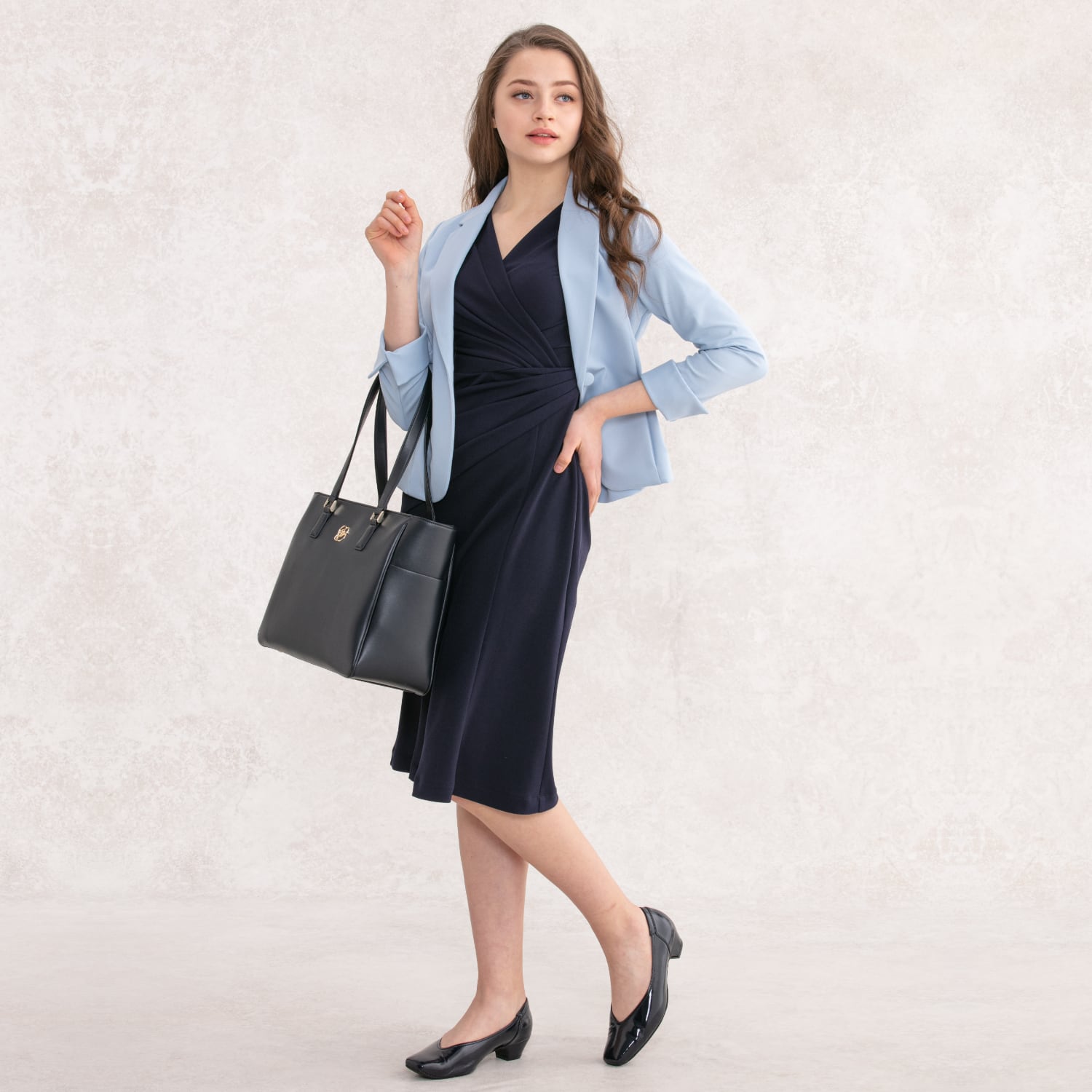 Wear similar colors together for a clean look