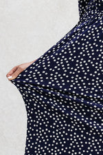 Navy Koyuki Twist Dress