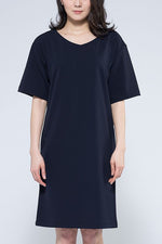 Body Shape Correction: Navy Sack Dress