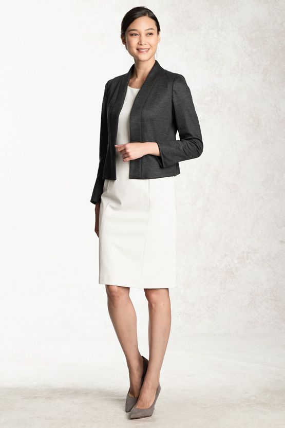 Setup: Charcoal Gray Bolero Jacket