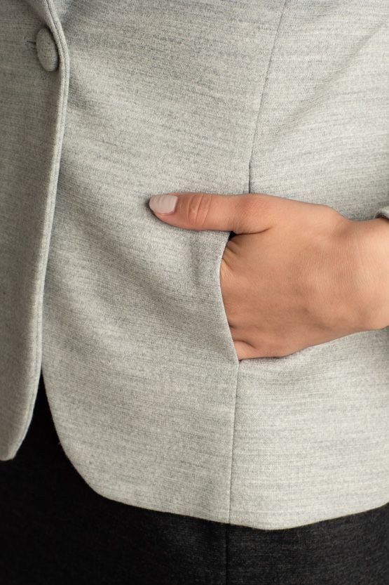 Light Gray Tailored Jacket