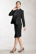 Setup: Charcoal Gray Wrap Skirt