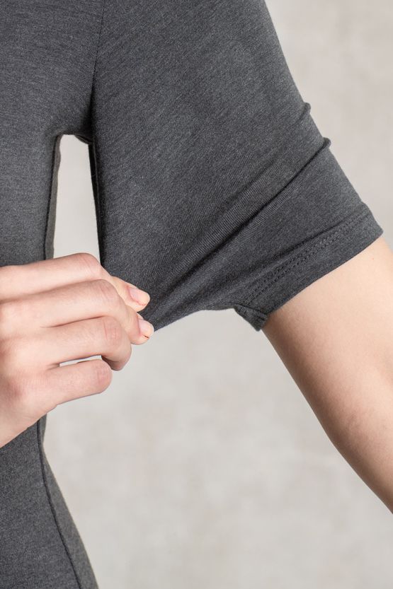 Charcoal Gray Half-Sleeve Warm Underdress