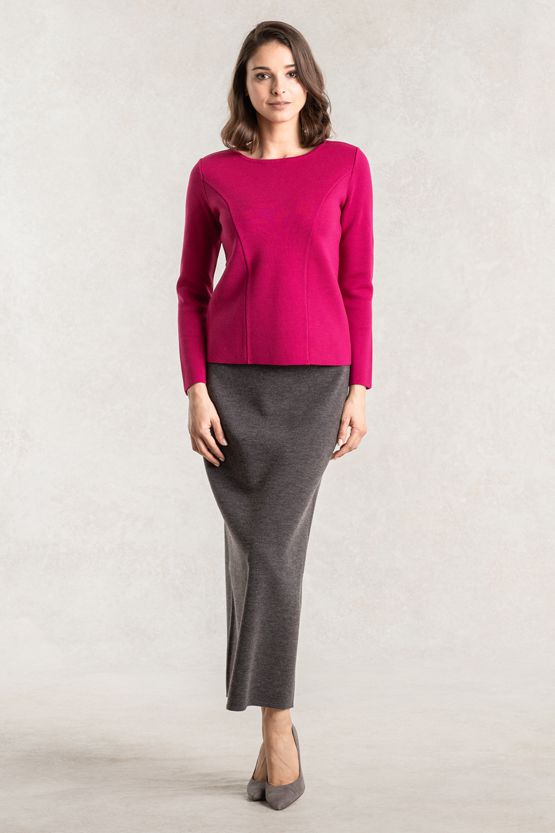 Cherry Pink Milano Rib Top