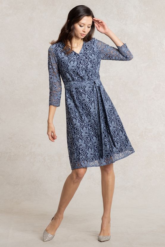 Nuance Blue Lace Dress