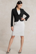 All-Season / No Lining: Black Short Tailored Jacket