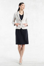 All-Season / No Lining: Greige Tailored Jacket