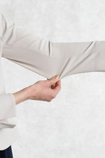 All-Season / No Lining: Greige Collarless Jacket