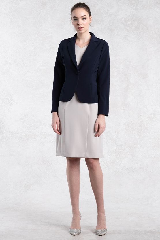 All-Season / No Lining: Navy Tailored Jacket