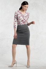 Suit Friendly: Gray Switch Skirt