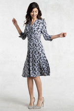 Optical Gray Cache-Coeur Dress