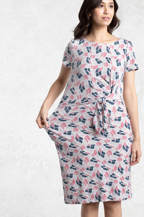 Optical Pink Daily Dress