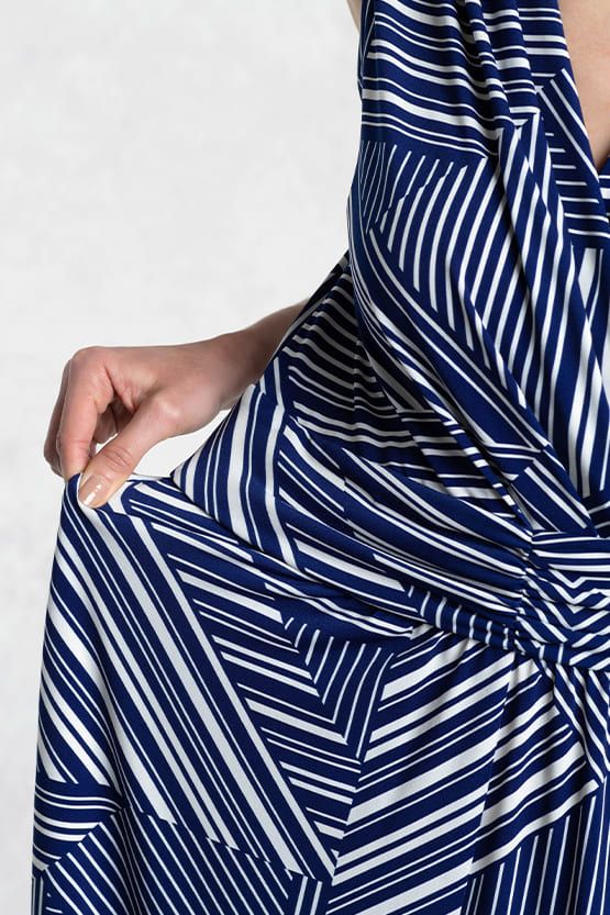 Marine Stripe Marilyn Dress