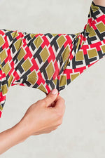 Red King’S Road Wrap-Style Dress