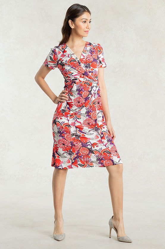 Crayon Berry Gather Dress