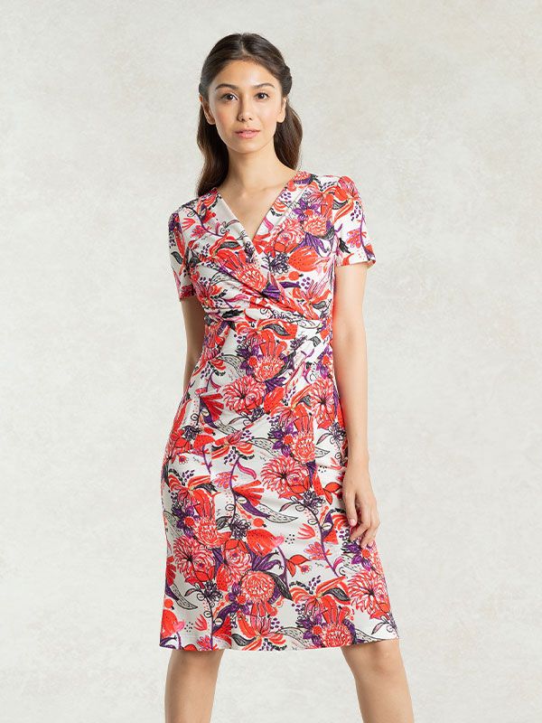 Crayon Berry Gather Dress