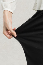 Black Wrap Skirt