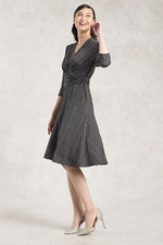 Black Beans Cache-Coeur Dress
