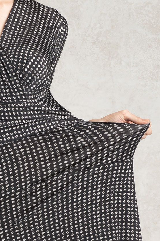 Black Beans Cache-Coeur Dress