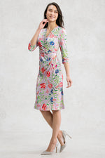 Pink Tassel Gathered Dress