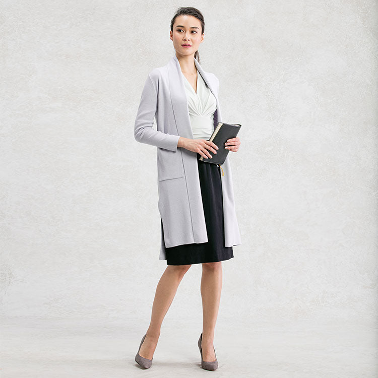 Pair with a long cardigan for days in the office
