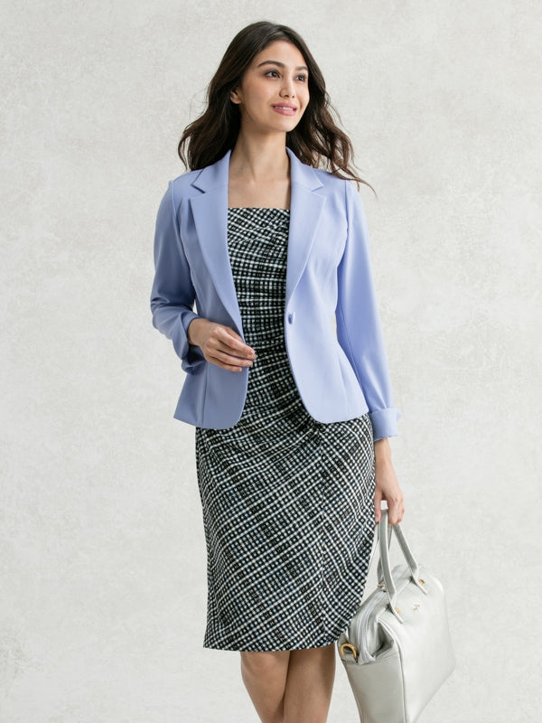 All-Season / No Lining: Saxe Blue Tailored Jacket