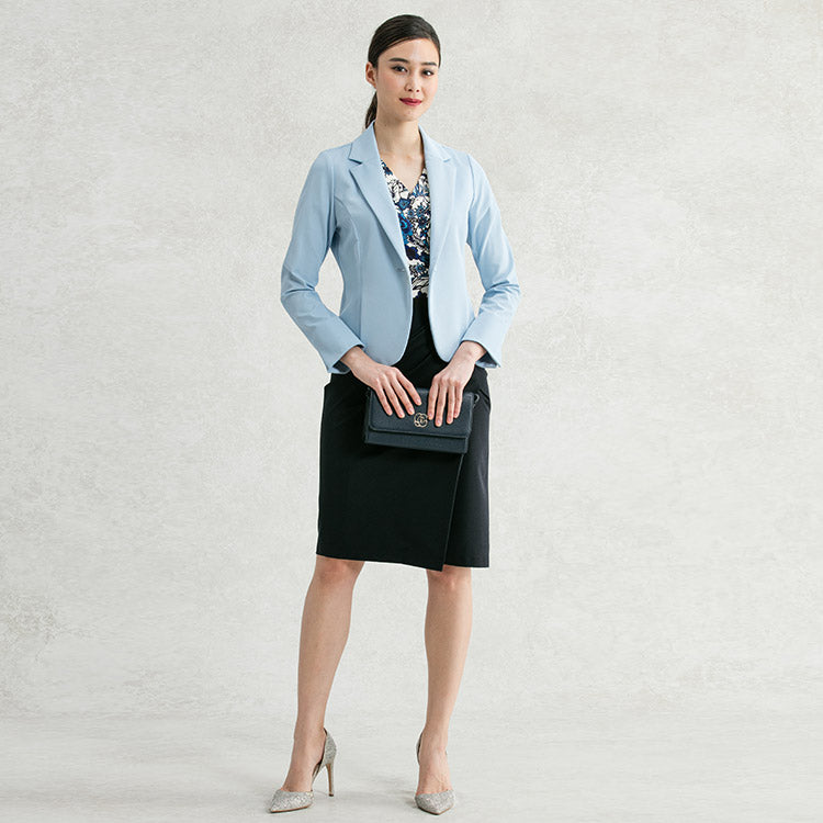 Pair with a navy blue print for a refreshing look