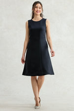 Navy Flared Dress