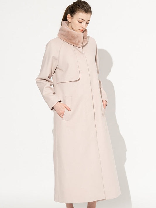 Fur Free: Smoky Pink Long Coat