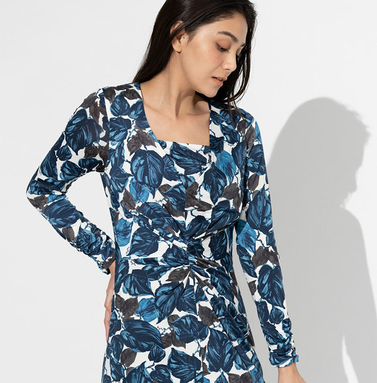 The popular, figure-covering dress now available in a long style