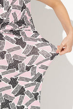 Pink Geo Twist Dress