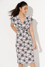 Pink Geo Twist Dress