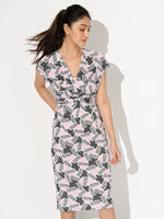 Pink Geo Twist Dress