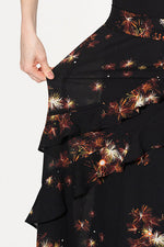 Stretch Chiffon: Sparkler Frill Chiffon Dress