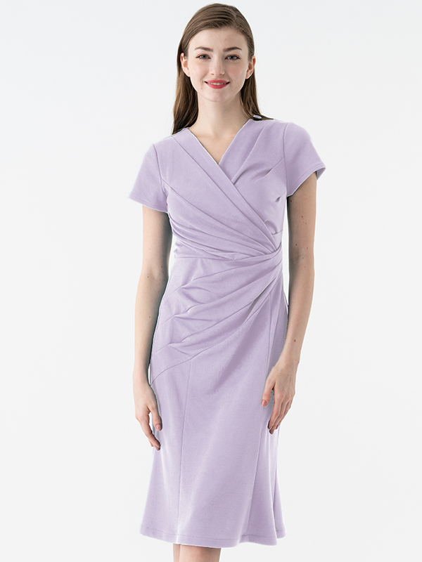 Lavender Gather Dress