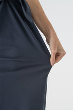 Cool Navy V-Neck Daily Dress