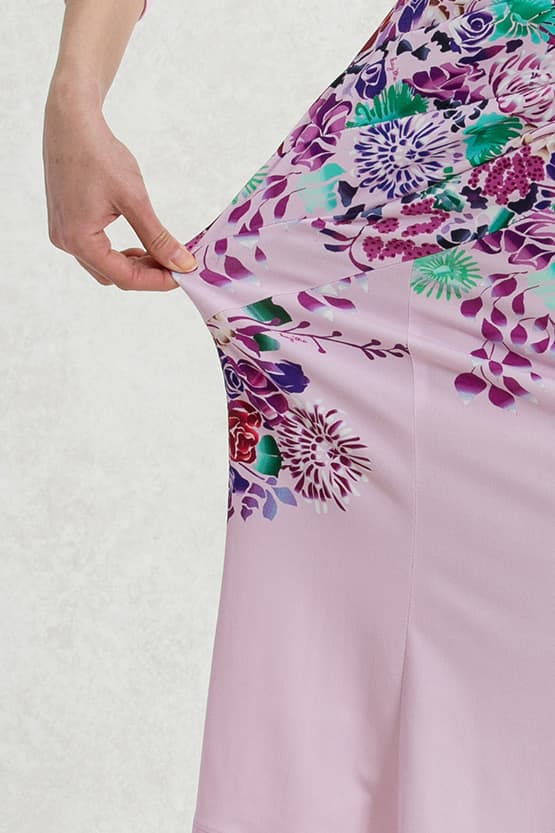Stretch Jersey: Stretch Jersey Bloom Gathered Dress