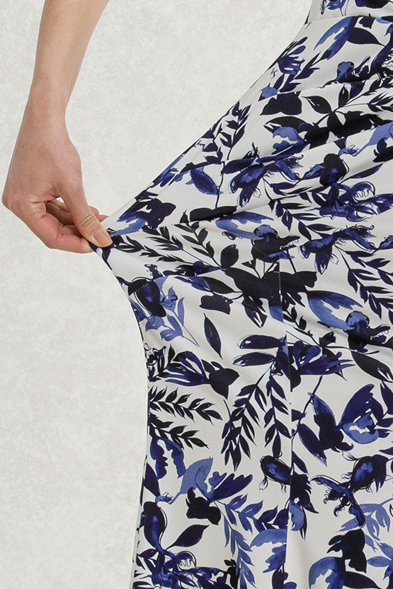 Japanese Pattern: Blue Goldfish Gather Dress